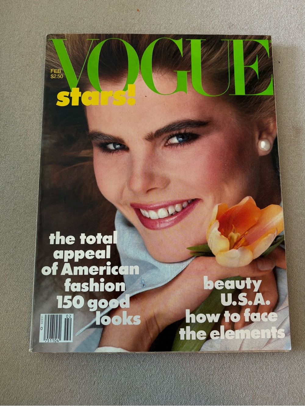 Vogue Magazine featuring Mariel Hemingway February 1982